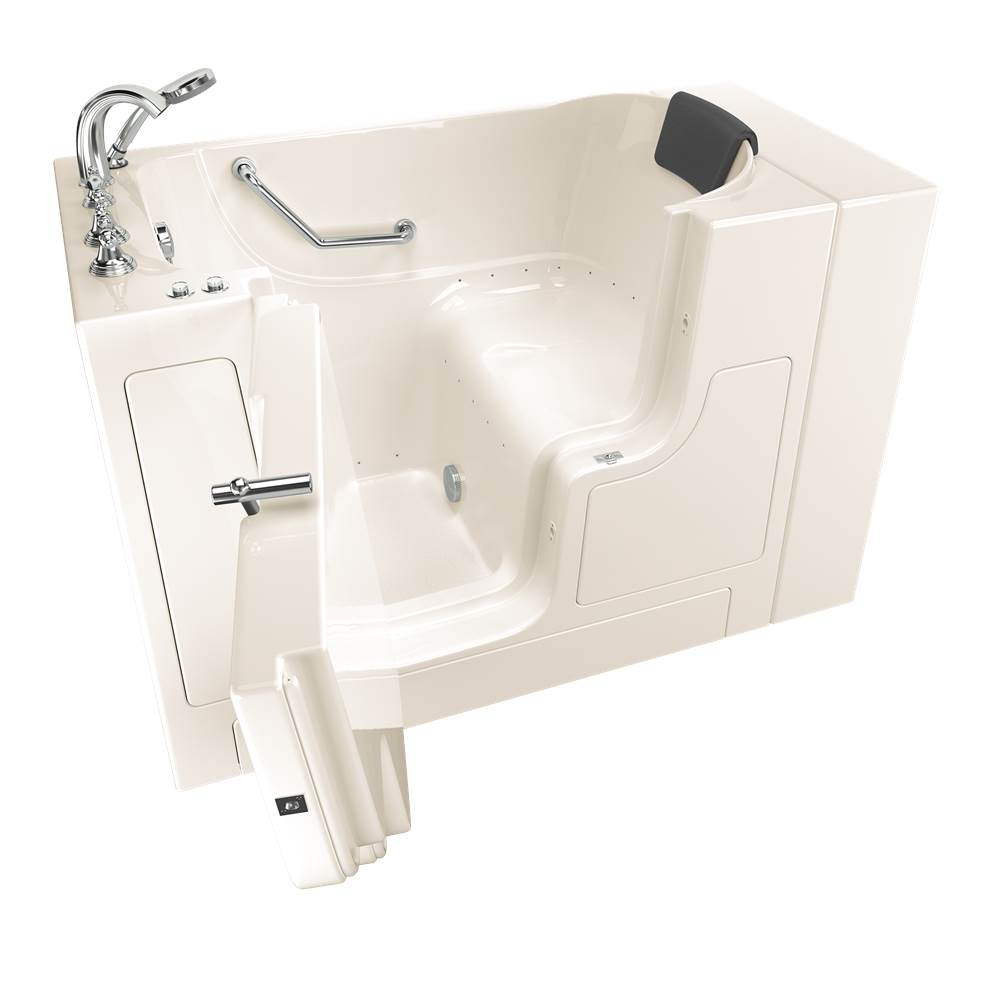 American Standard Gelcoat Premium Series 30 x 52 -Inch Walk-in Tub With Air Spa System - Left-Hand Drain With Faucet
