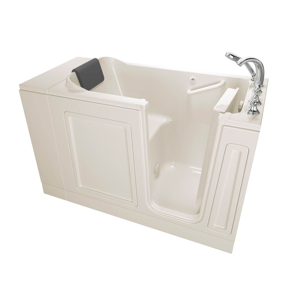 American Standard Acrylic Luxury Series 28 x 48-Inch Walk-in Tub With Soaker System - Right-Hand Drain With Faucet