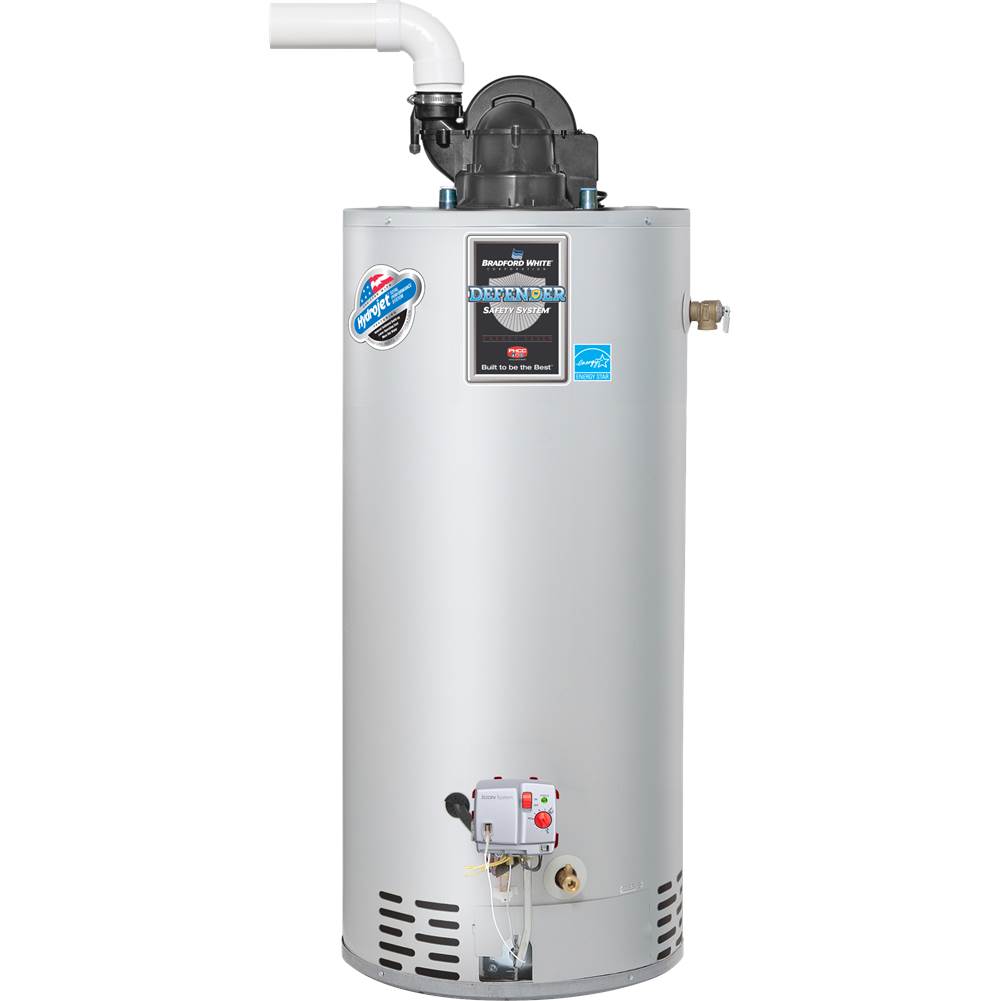 Bradford White ENERGY STAR Certified TTW® Defender Safety System®, 40 Gallon Tall Residential Gas (Liquid Propane) Power Vent Water Heater
