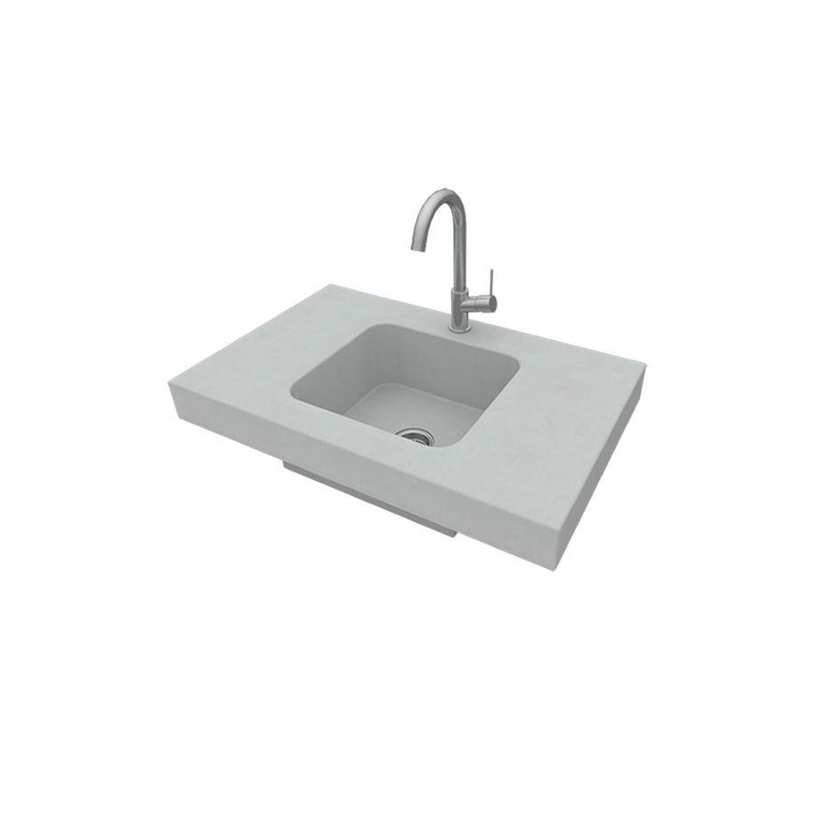 Cement Elegance Soft Corner Sink