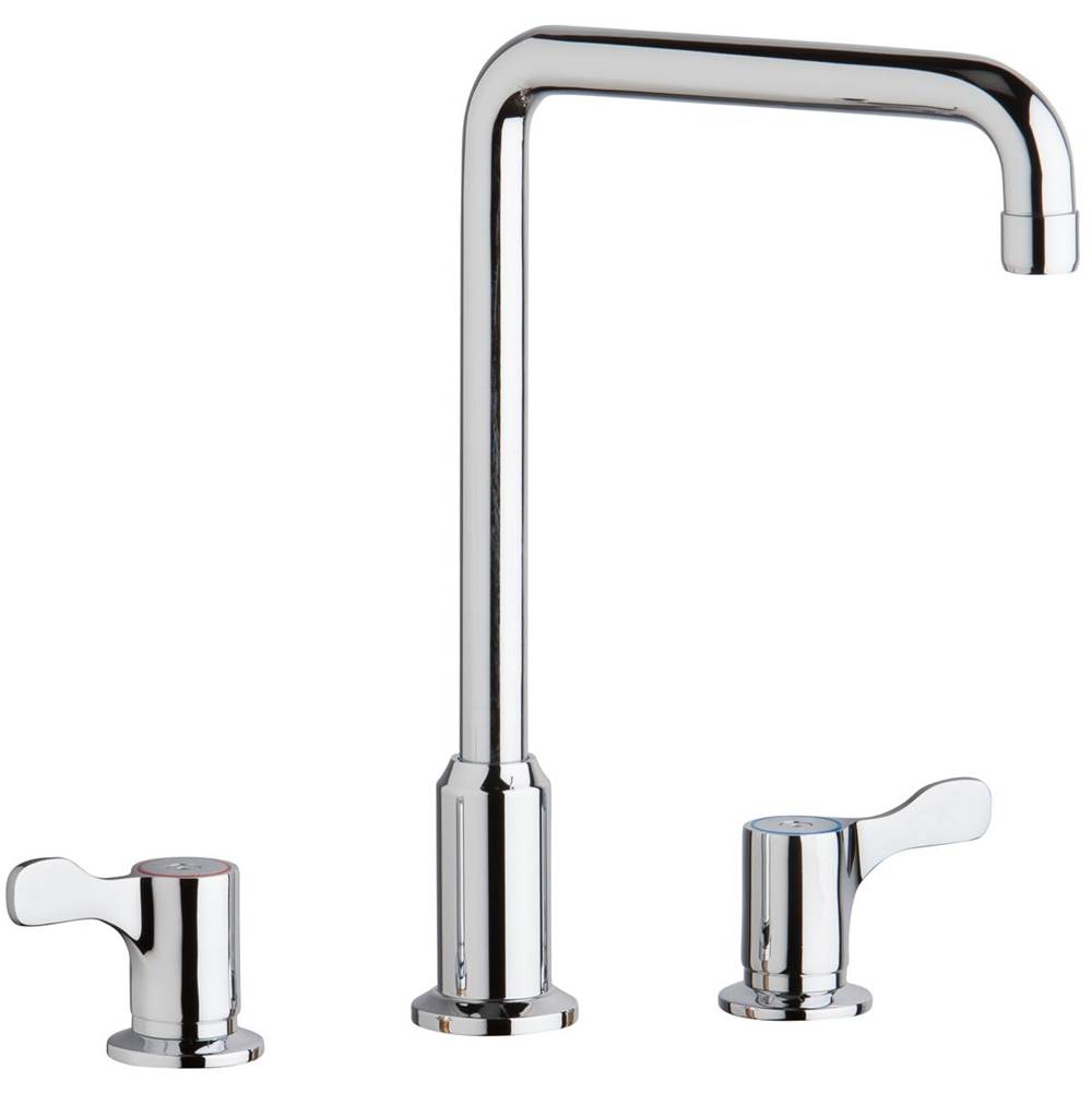 Elkay LK422L4 Deck Mount Faucet with High Arc Spout and Lever Handles 
