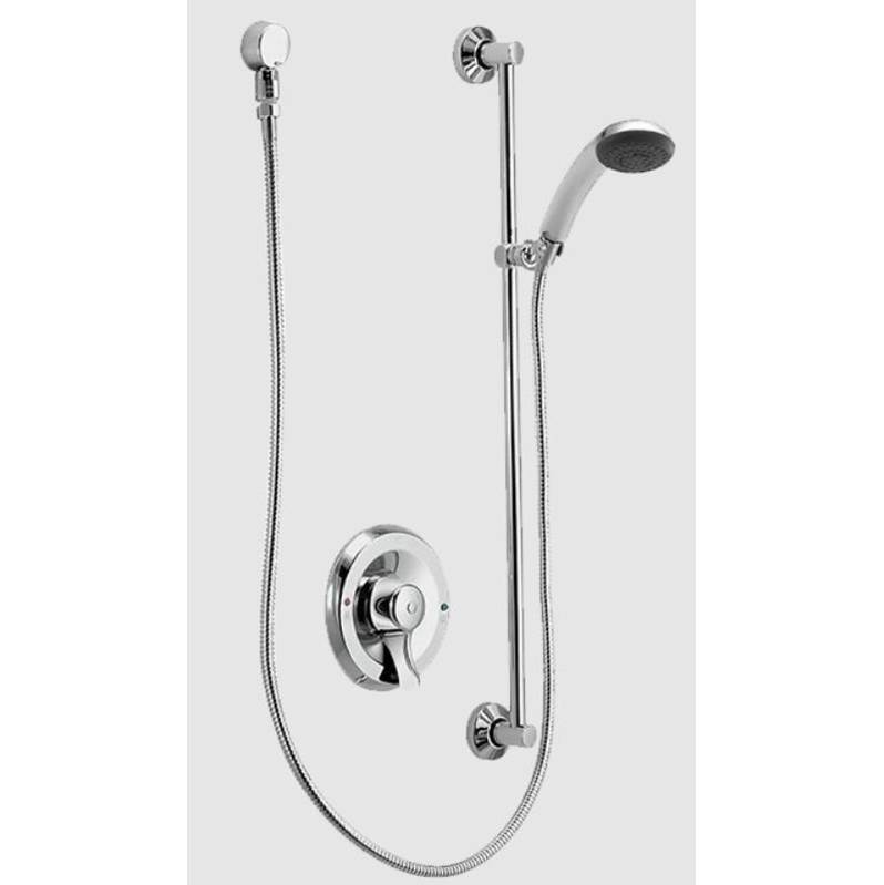 Everfab Complete Shower Kit With Mixing Valve, Trim Kit, And Slide Bar