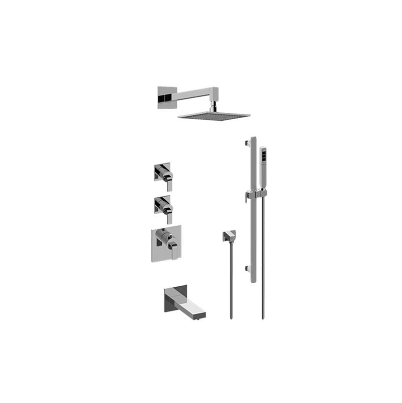 Graff M-Series Thermostatic Shower System - Tub and Shower with Handshower (Rough & Trim)