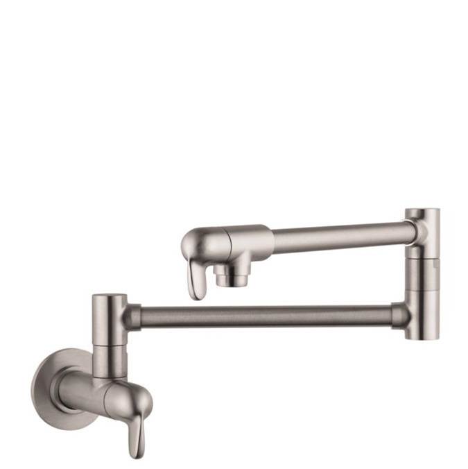 Hansgrohe Allegro E Pot Filler, Wall-Mounted in Steel Optic