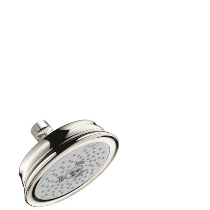 Hansgrohe Croma 100 Classic Showerhead 3-Jet, 2.5 GPM in Polished Nickel