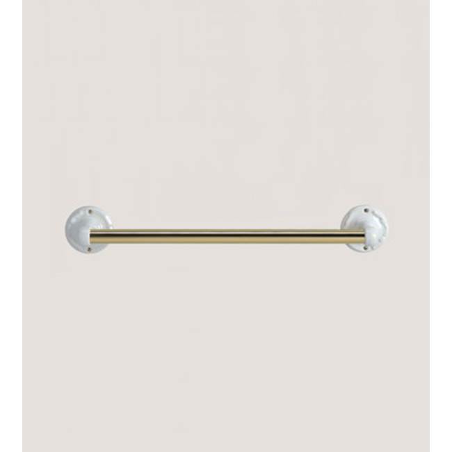 Herbeau ''Charleston'' 24'' Towel Bar in Moustier Polychrome, Solibrass