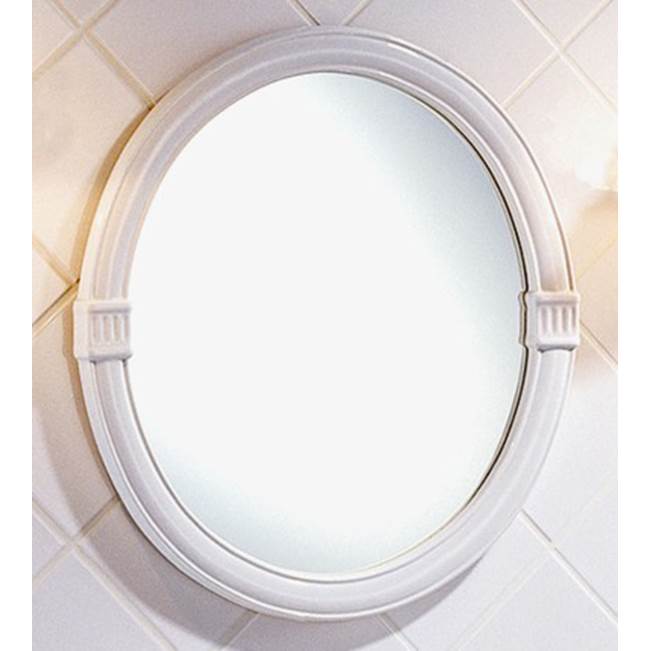 Herbeau ''Charleston'' Oval Mirror in Sceau Rose