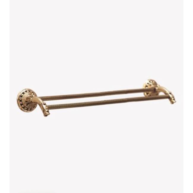 Herbeau ''Pompadour'' 30-inch Double Towel Bar in Polished Chrome