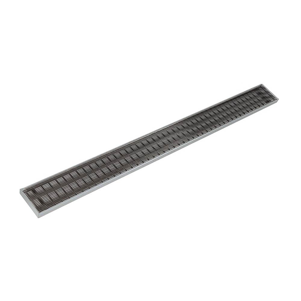 Infinity Drain 48'' S-PVC Series Complete Kit with 4'' Wedge Wire Grate in Oil Rubbed Bronze