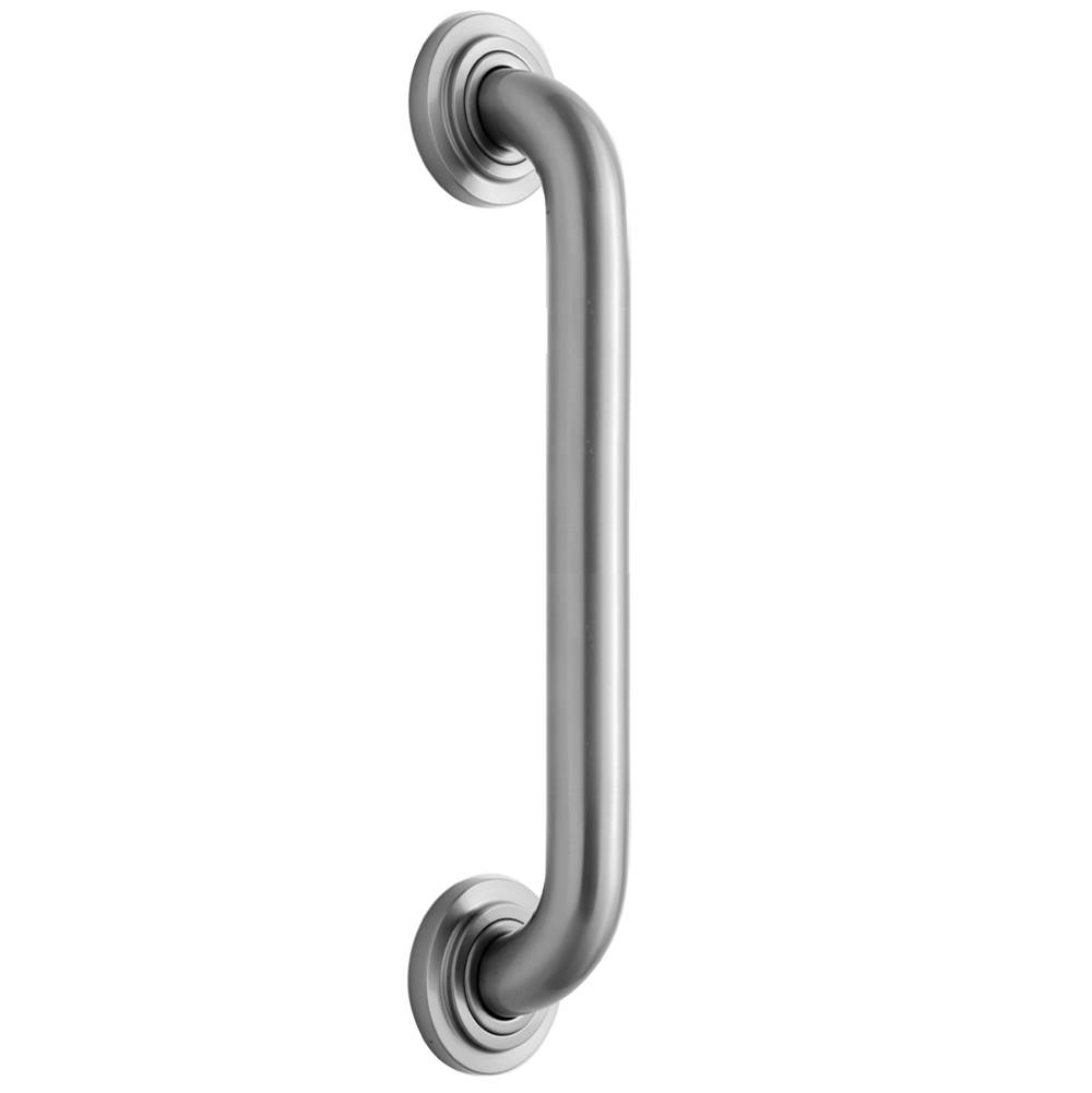 Jaclo 12'' Deluxe Grab Bar with Contemporary Round Flange