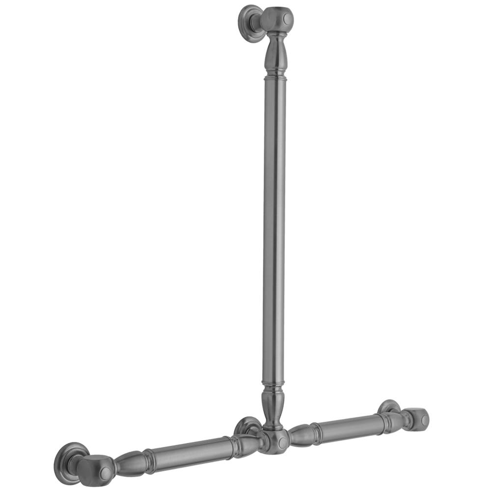Jaclo T20 Smooth with Finials 24H x 24W T Grab Bar