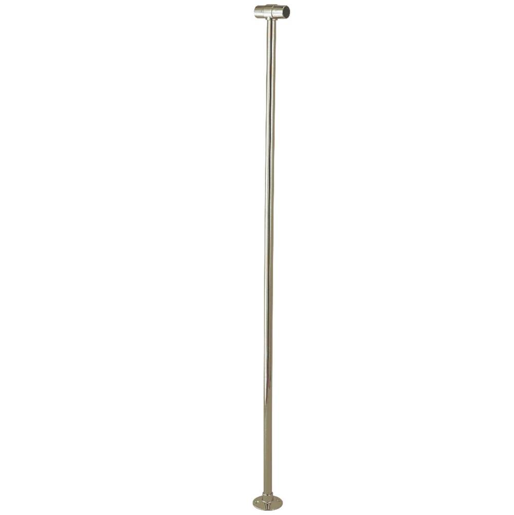 Kingston Brass Shower Curtain Rail Support, Brushed Nickel