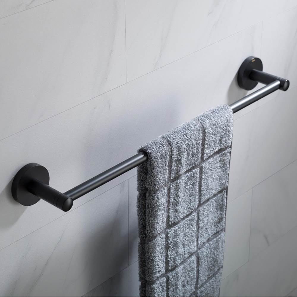 Kraus Elie 18-inch Bathroom Towel Bar, Matte Black Finish