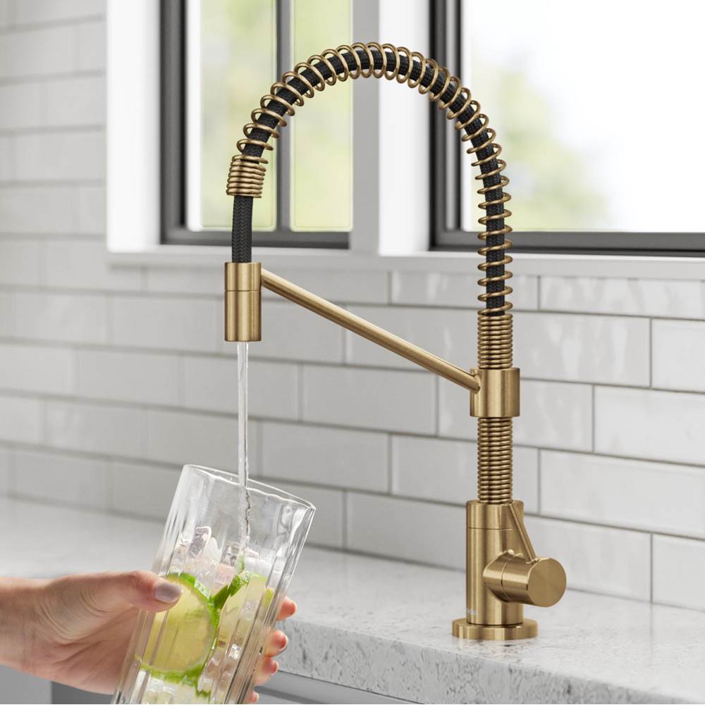 Kraus KRAUS® Bolden™ Single Handle Drinking Water Filter Faucet for Reverse Osmosis or Water Filtration System in Brushed Brass
