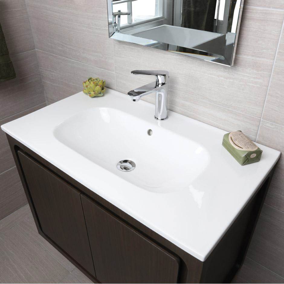Lacava Vanity top porcelain Bathroom Sink with overflow  W: 32 1/4''