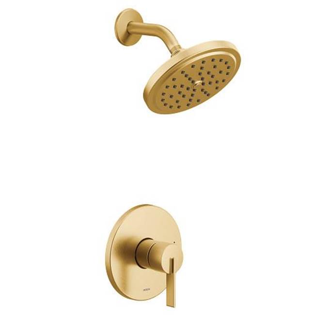 Moen Cia M-CORE 2-Series Eco Performance 1-Handle Shower Trim Kit in Brushed Gold (Valve Sold Separately)