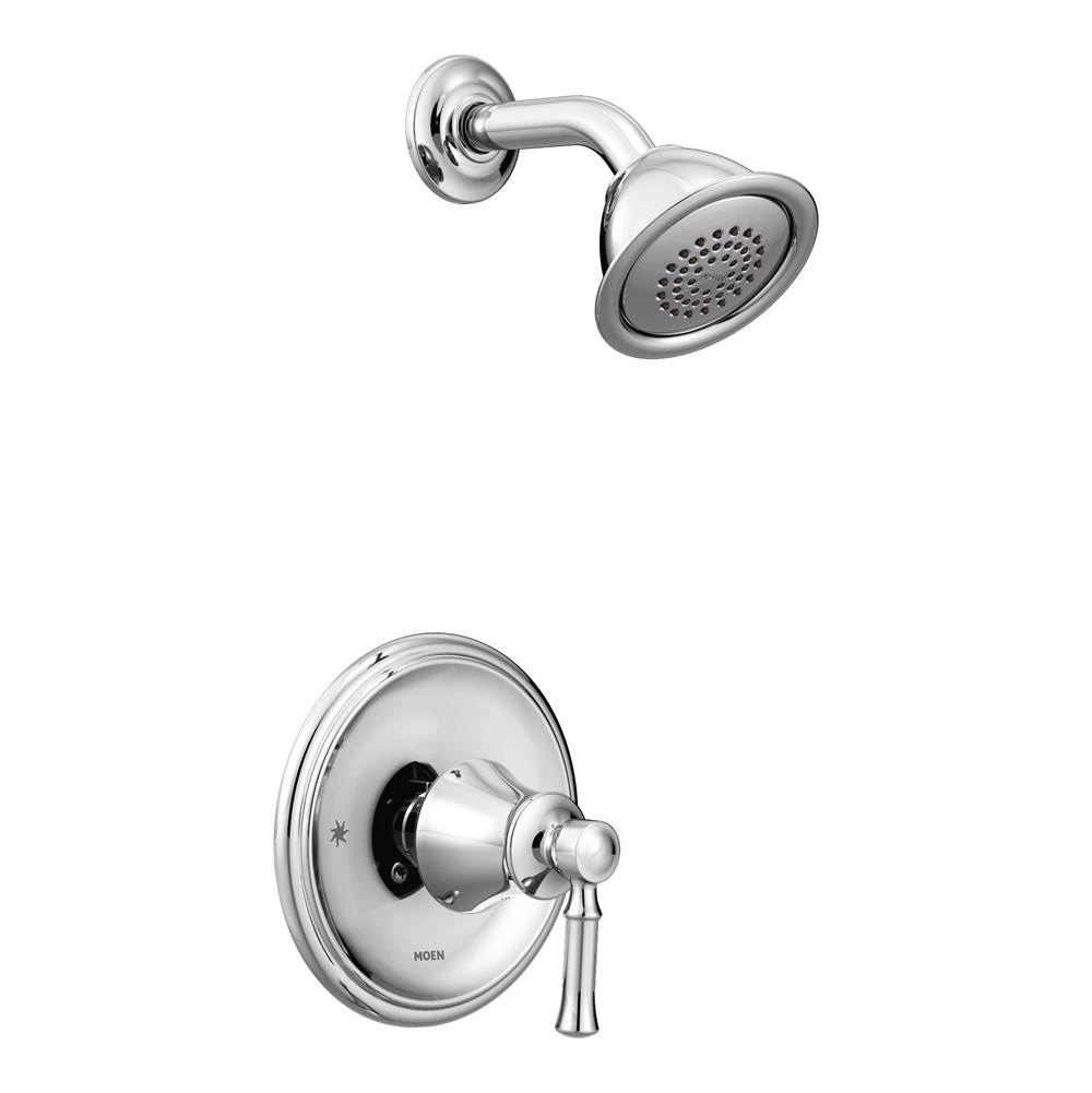 Moen Dartmoor Posi-Temp WaterSense Single-Handle Wall-Mount Shower Only Faucet Trim Kit in Chrome (Valve Sold Separately)