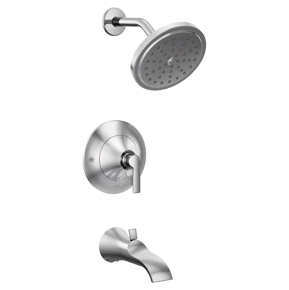 Moen Doux Posi-Temp 1-Handle Tub and Shower Faucet Trim Kit in Chrome (Valve Sold Separately)
