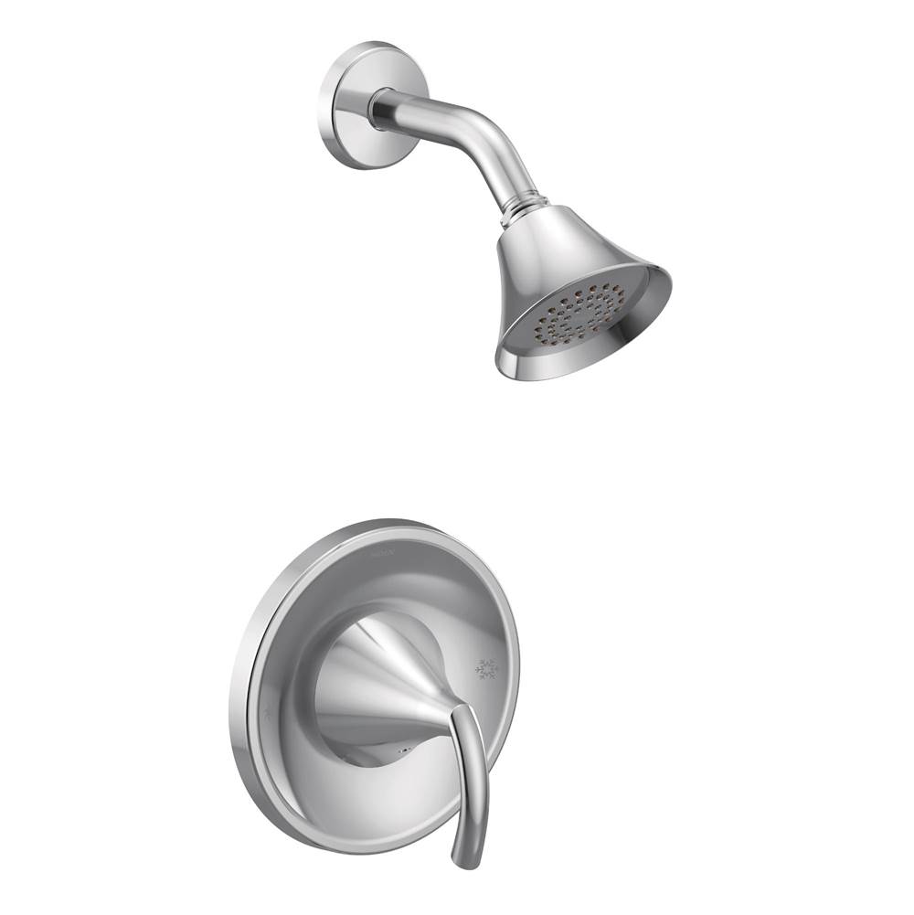 Moen Glyde Single-Handle 1-Spray Shower Faucet Trim Kit with Eco-Performance Posi-Temp in Chrome (Valve Sold Separately)