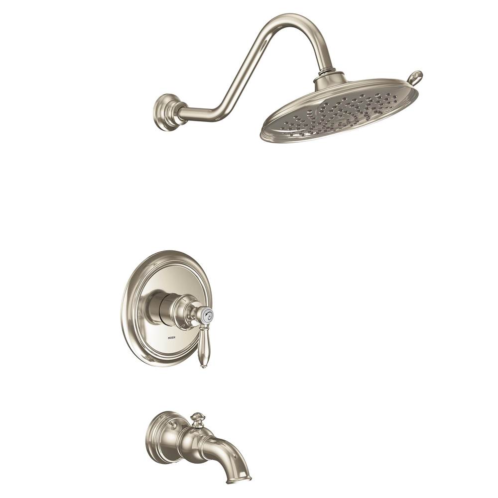 Moen Weymouth M-CORE 2-Series Eco Performance 1-Handle Tub and Shower Trim Kit in Polished Nickel (Valve Sold Separately)