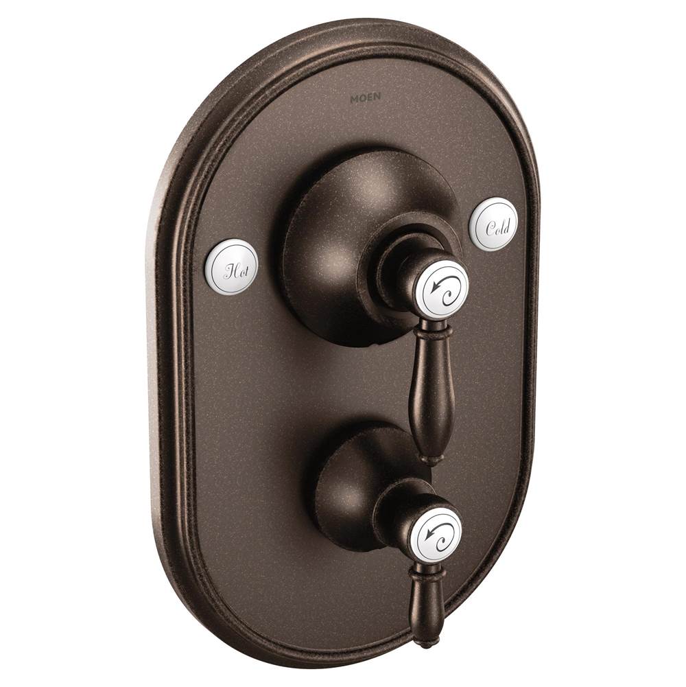 Moen Weymouth Posi-Temp with Built-in 3-Function Transfer Valve Trim Kit, Valve Required, Oil Rubbed Bronze