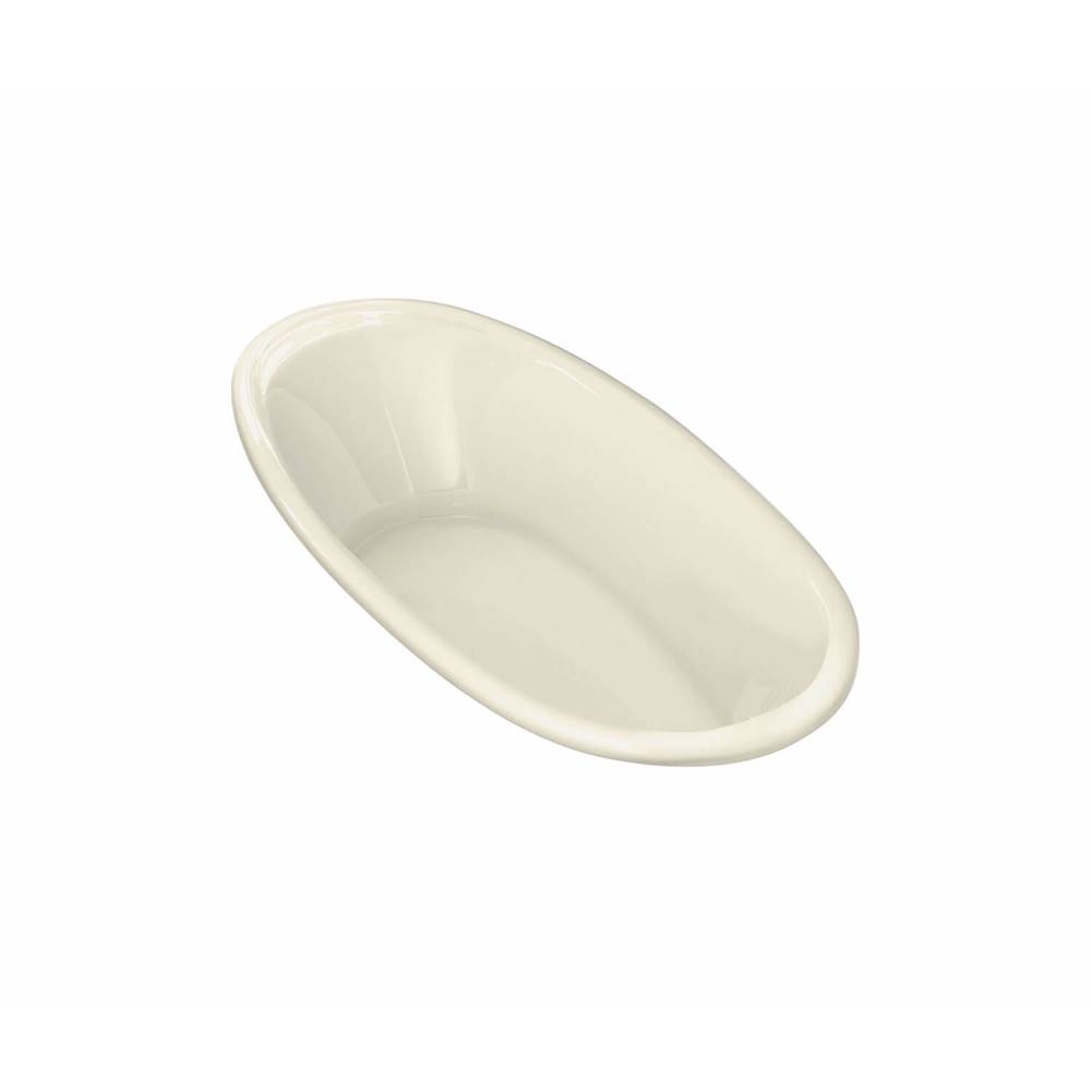 Maax Saturna 7236 Acrylic Drop-in End Drain Combined Whirlpool & Aeroeffect Bathtub in Bone