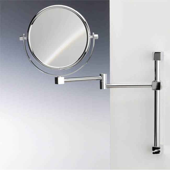 Nameeks Brass Wall Mounted Double Face 5xop Magnifying Mirror
