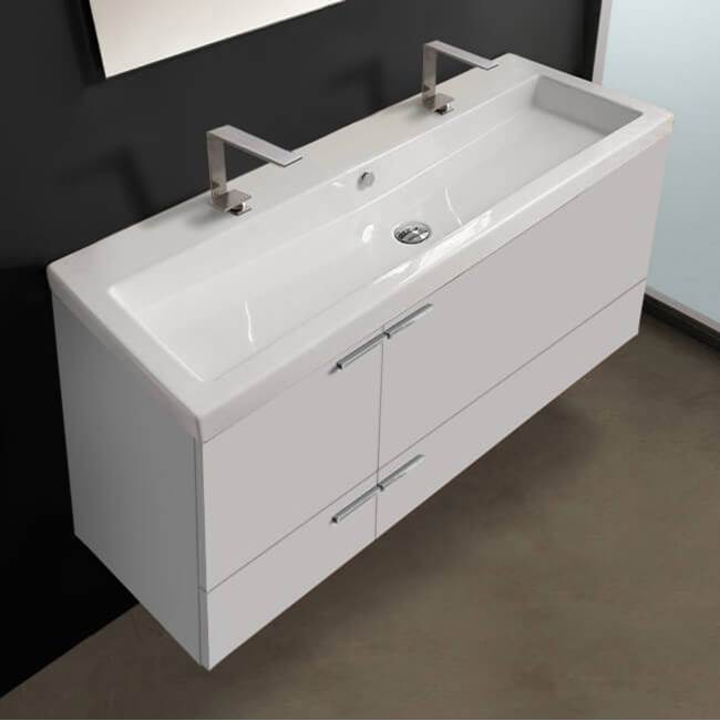 Nameeks 47 Inch Vanity Cabinet With Fitted Sink