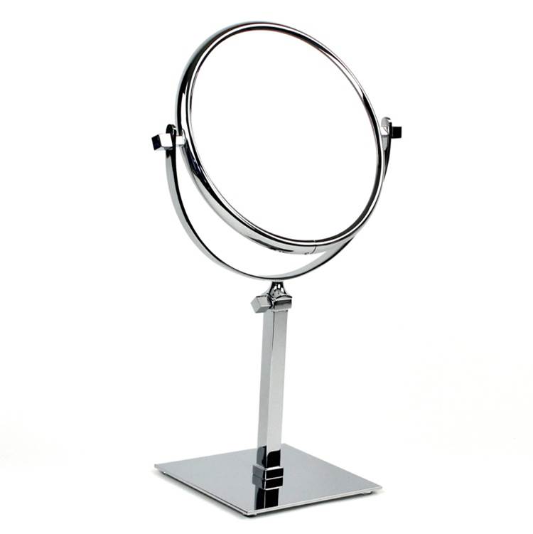 Nameeks Pedestal 3x Brass Double Face Magnifying Mirror