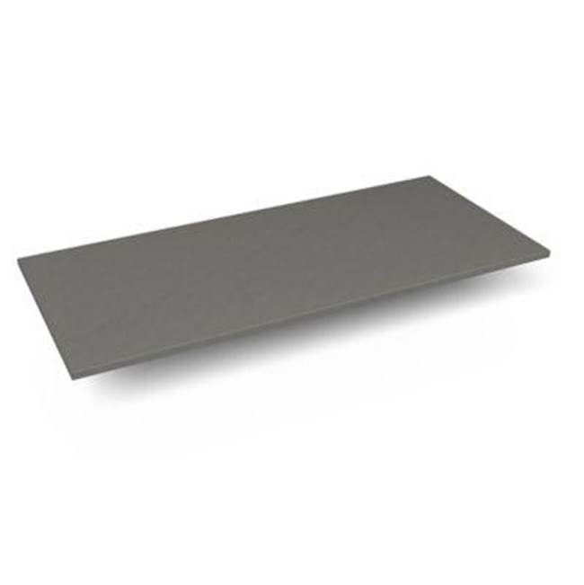 Robern Engineered Stone Vanity Top, 49'' x 22'' x 3/4'', Dry Top, Stone Gray