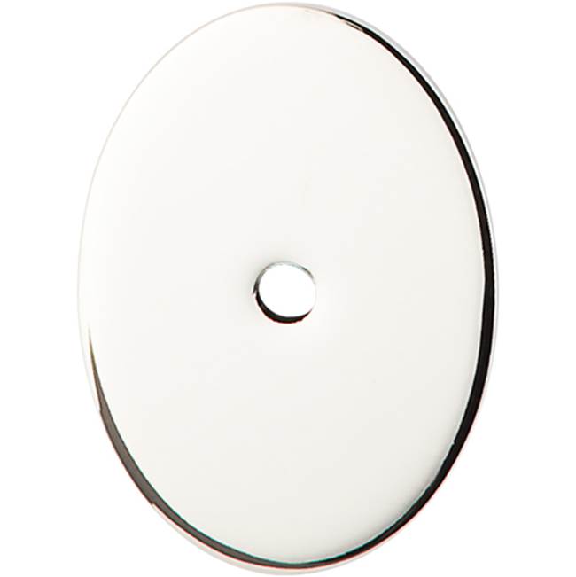 Top Knobs Oval Backplate 1 3/4 Inch Polished Nickel
