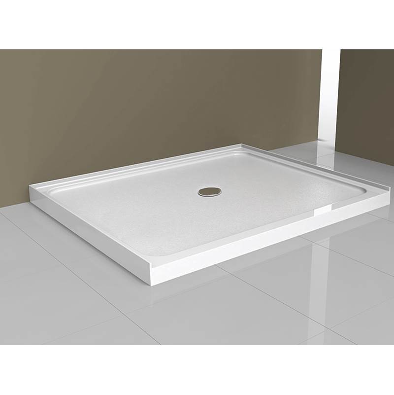 Therma-Glass K- Series Acrylic Base Center Drain w/3 Integrated Flanges