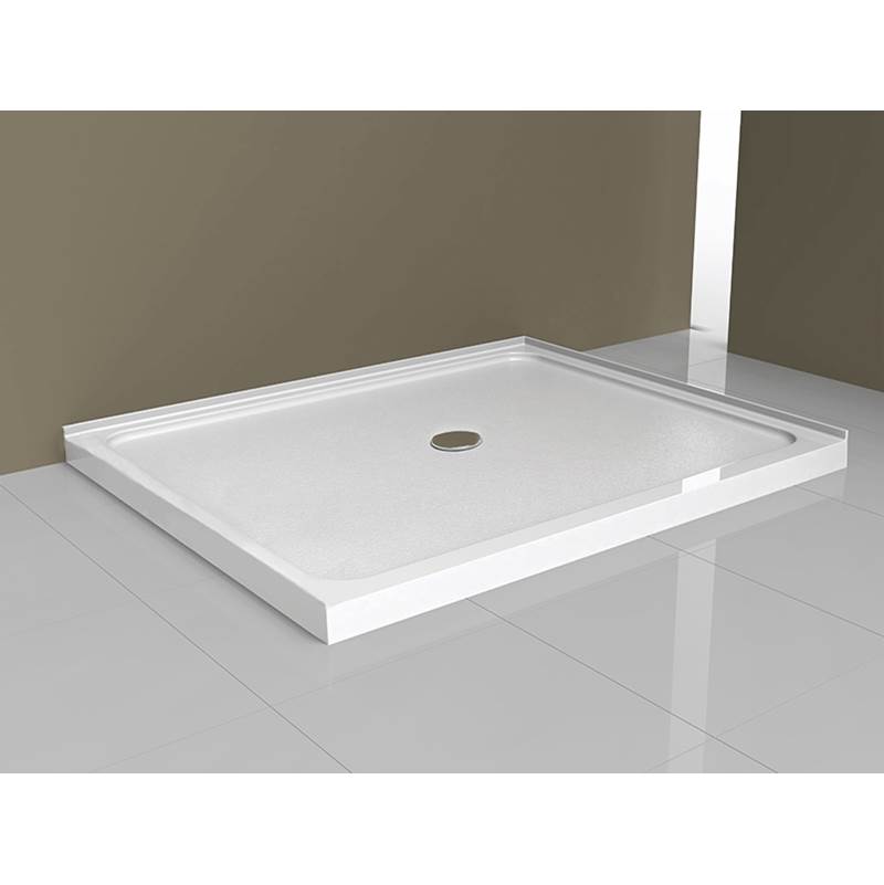 Therma-Glass K- Series Acrylic Base Center Drain w/2 Integrated Flanges