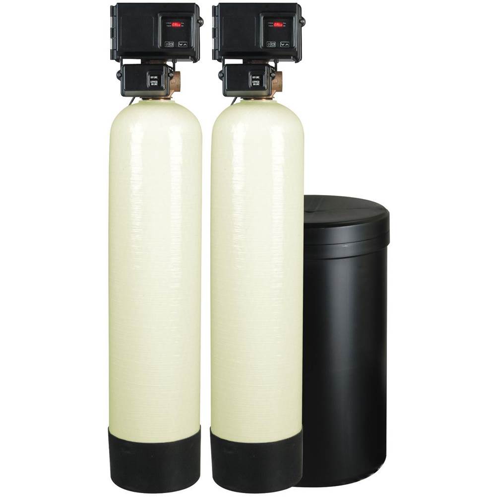 Watts 2 In Almond Mineral Hardness Removal Twin Alternating Water Softening System 16 In