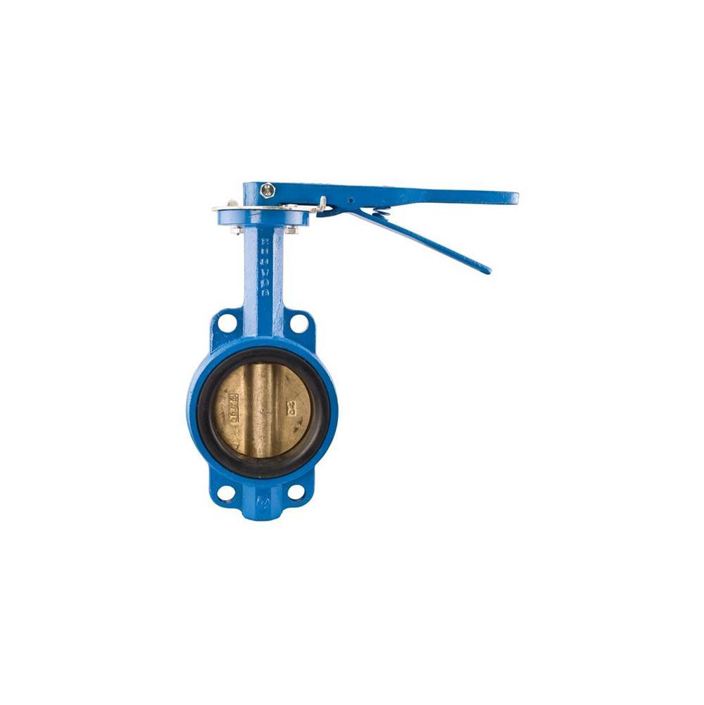 Watts 4 In Butterfly Valve, Wafer, Ductile Iron Body, 316 Ss Disc, 316 Ss Shaft, Epdm Seat, Lever Handle