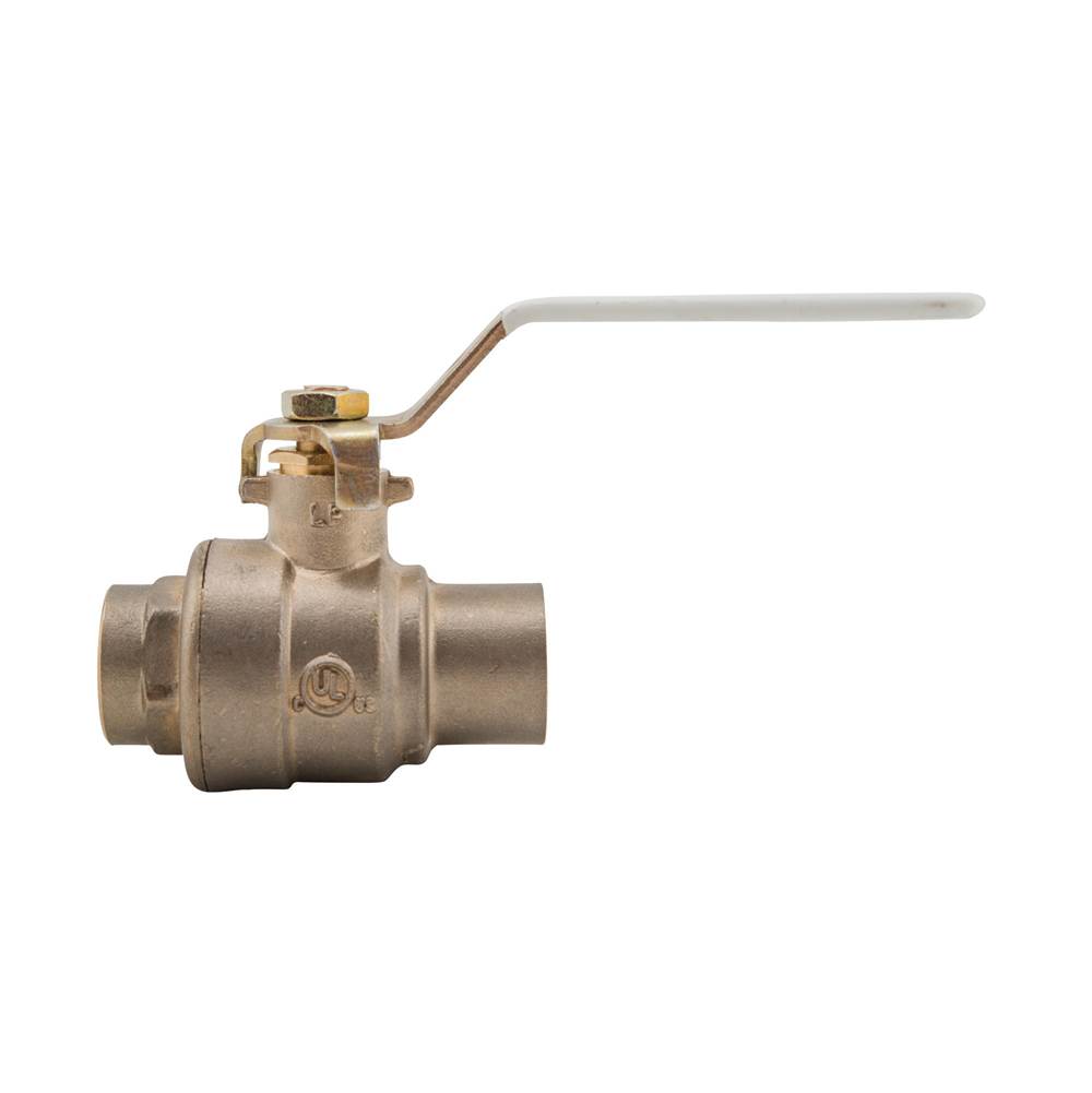 Watts 1 In Lead Free 2-Piece Full Port Ball Valve with Stainless Steel Ball and Stem, Solder End Connections